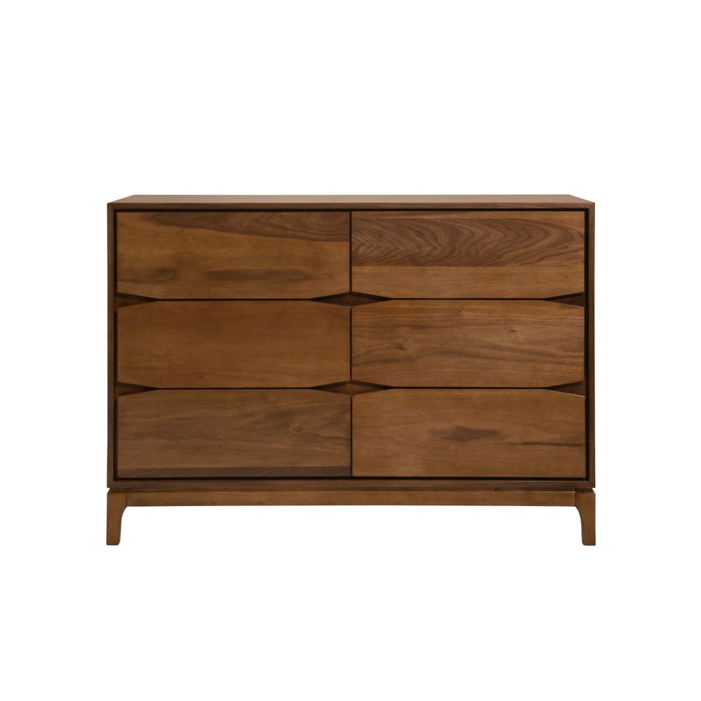 Monte Wooden Dresser In Walnut Color. Picture 2