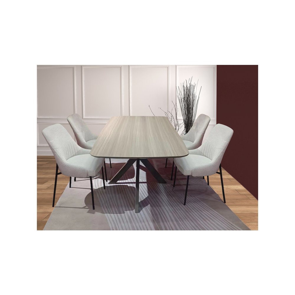 Café 486 Mid-Century Modern Rectangular Dining Table. Picture 4