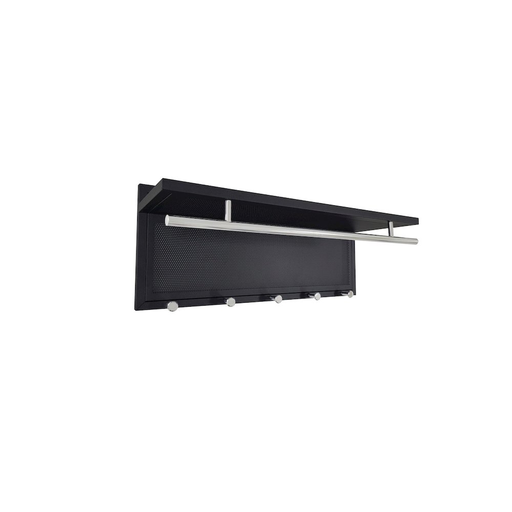Esyspot Metal Powder Coating Hook Wall Mounted With Shelf. Picture 3