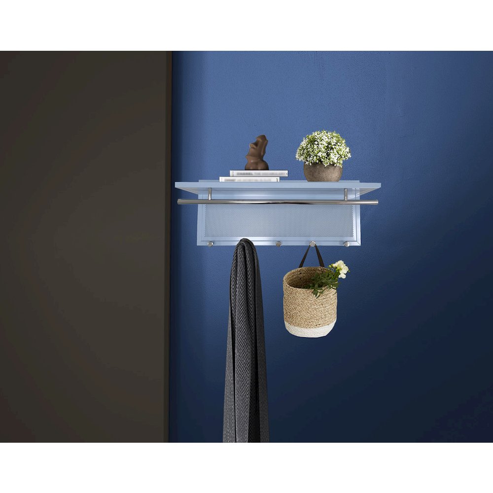 Esyspot Metal Powder Coating Hook Wall Mounted With Shelf. Picture 5