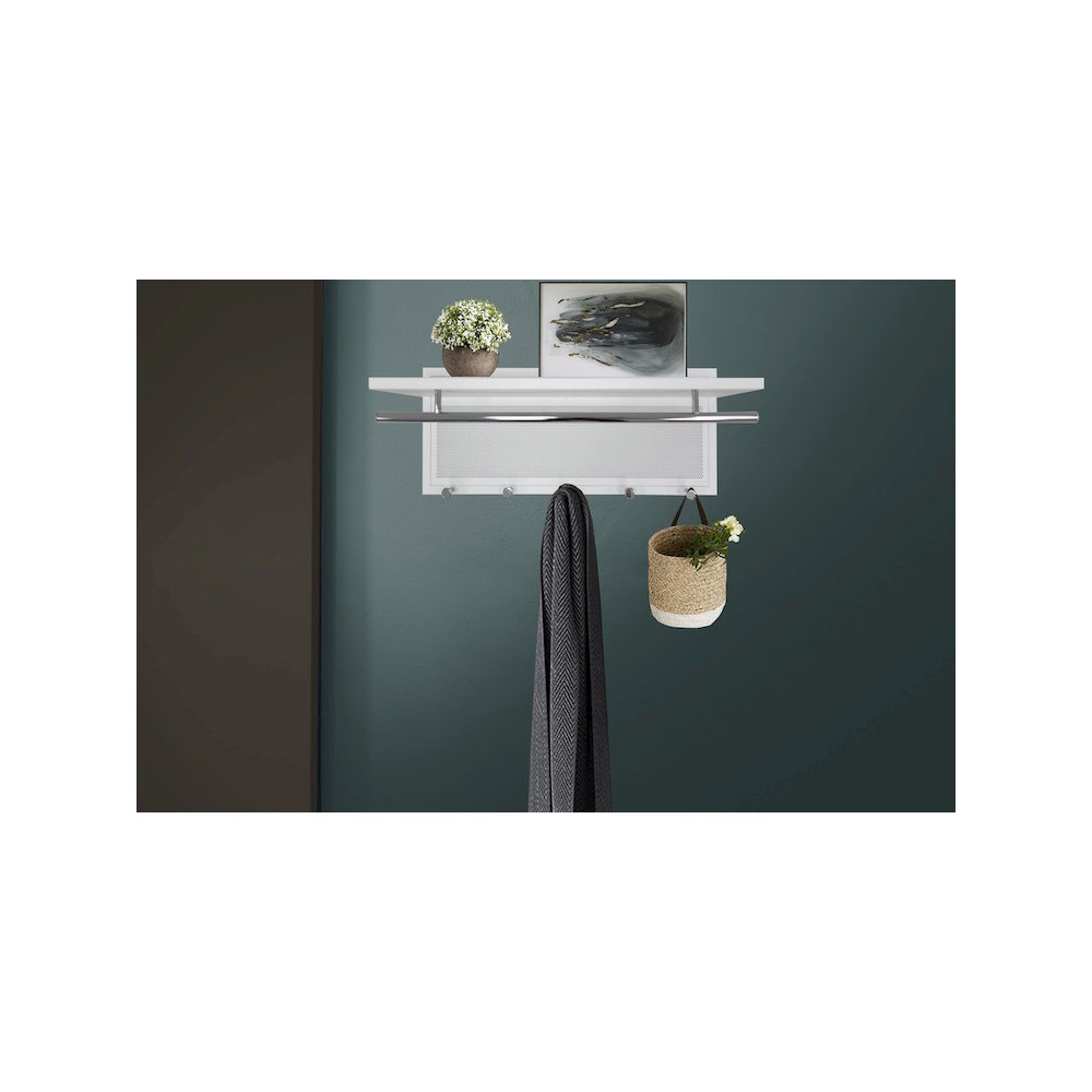 Esyspot Metal Powder Coating Hook Wall Mounted With Shelf. Picture 5