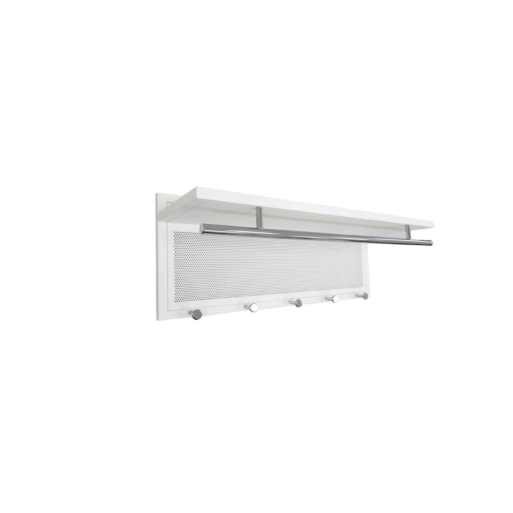 Esyspot Metal Powder Coating Hook Wall Mounted With Shelf. Picture 1
