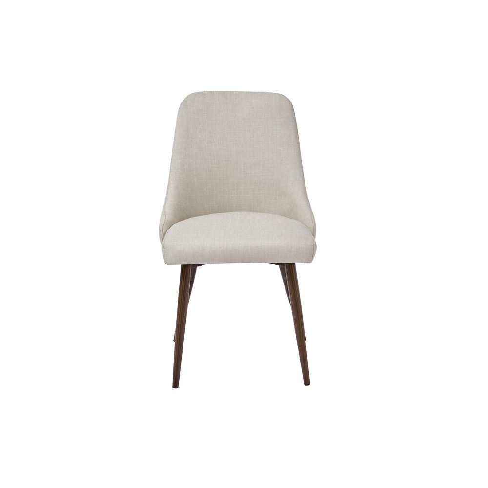 Oslo Modern Upholstery Side Dining Chair Set Of 2, Beige. Picture 1
