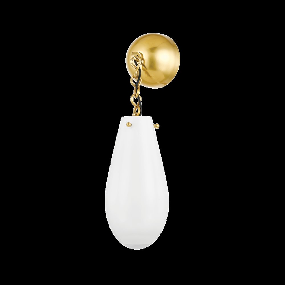 Clarkstown Wall Sconce, Aged Brass. Picture 1