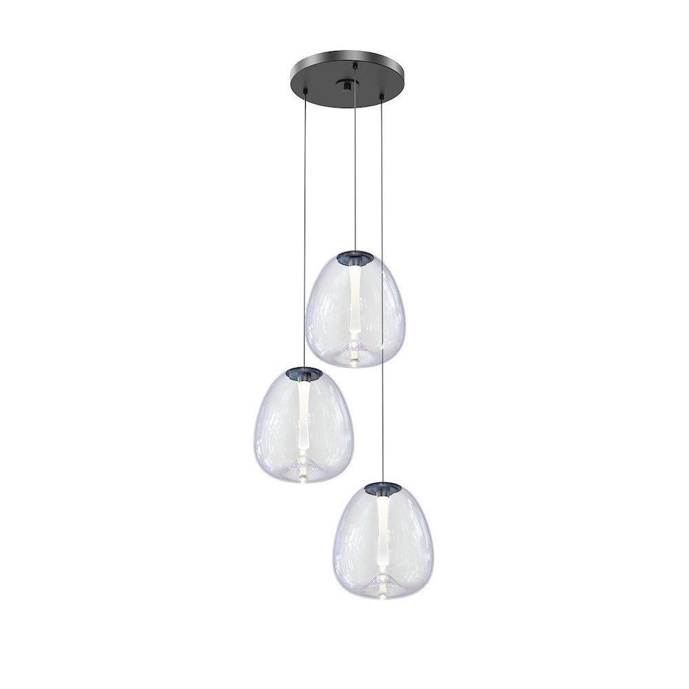 Mela Pendant, Satin Black. Picture 1