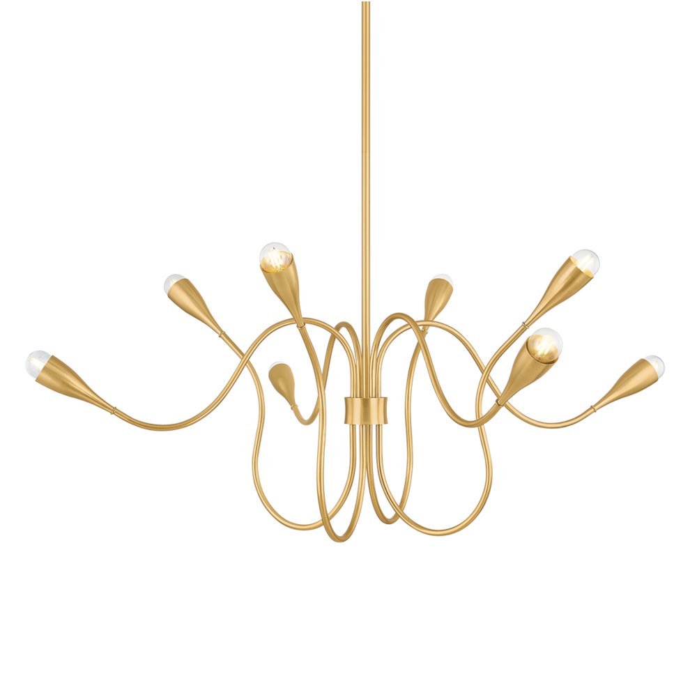 Anaise Chandelier, Aged Brass. Picture 1