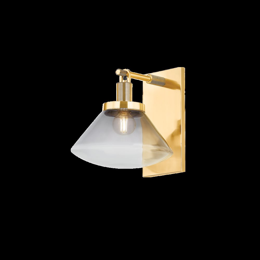 Mendon Wall Sconce, Aged Brass. Picture 1