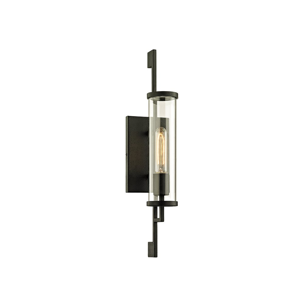 Park Slope Exterior Wall Sconce, Forged Iron. Picture 1