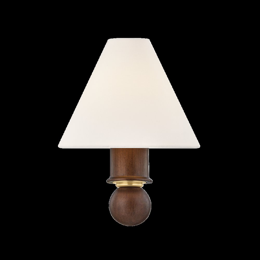 Candice Wall Sconce, Aged Brass. Picture 1