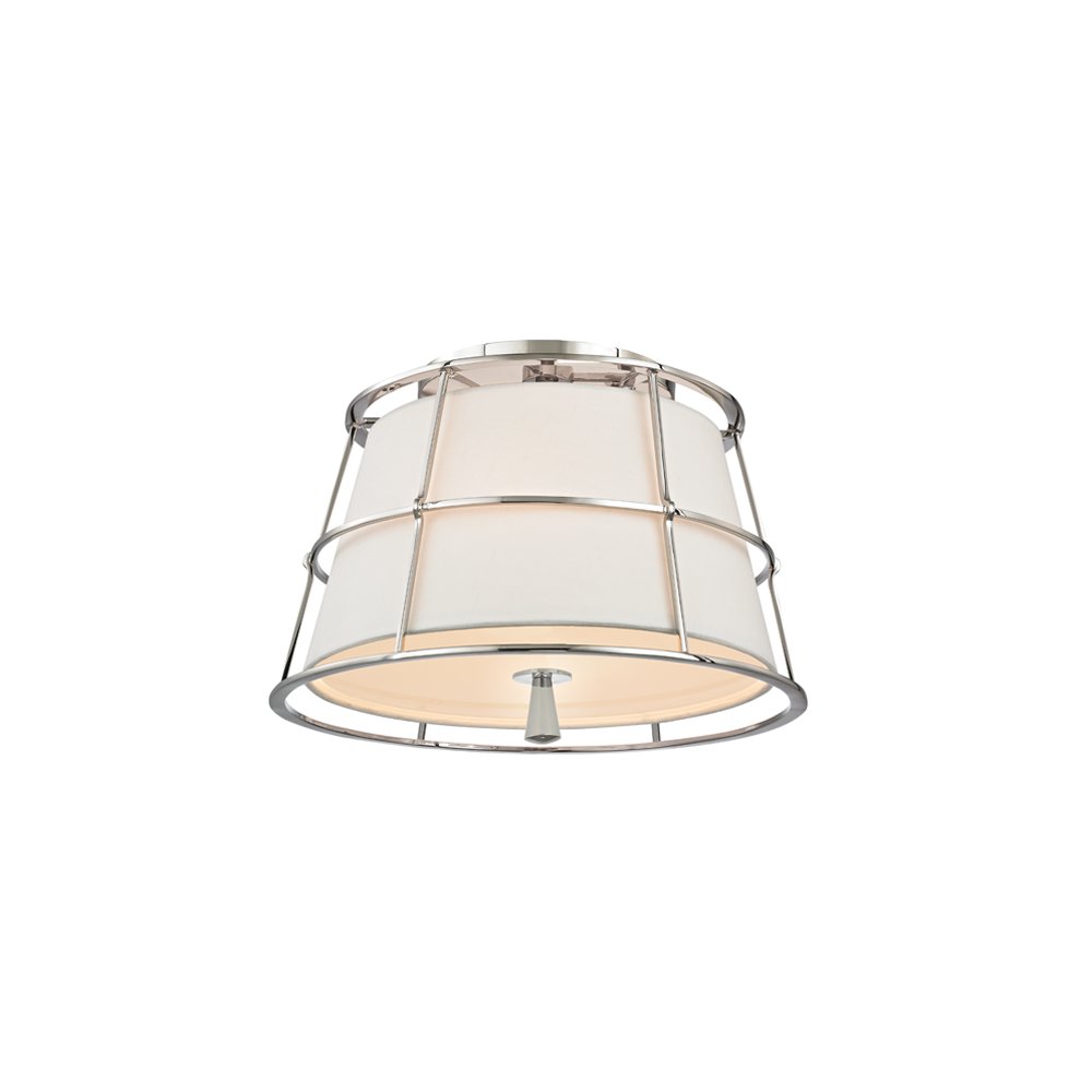 Savona Semi Flush, Polished Nickel. Picture 1