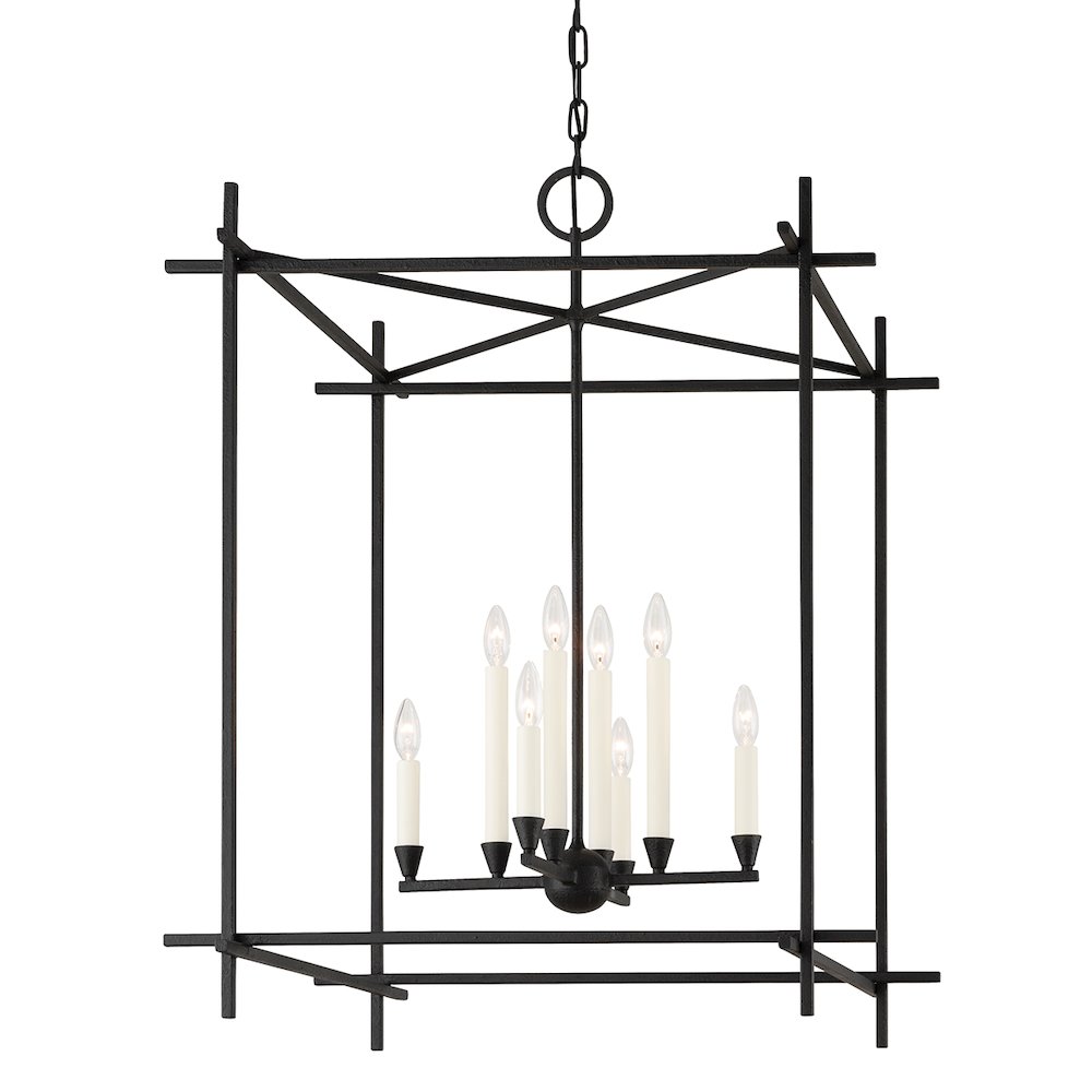 Huck Lantern, Black Iron. Picture 1