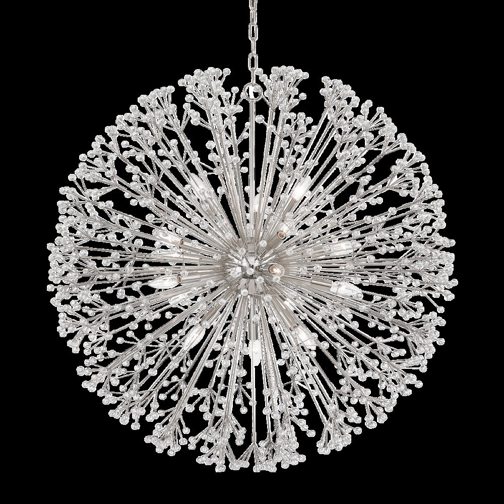 Dunkirk Chandelier, Polished Nickel. Picture 1