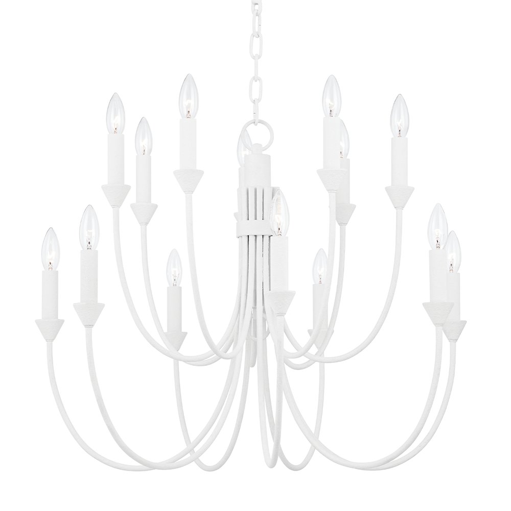Cate Chandelier, Gesso White. Picture 1