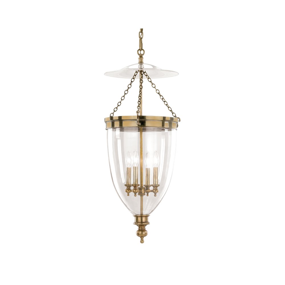 Hanover Pendant, Aged Brass. Picture 1