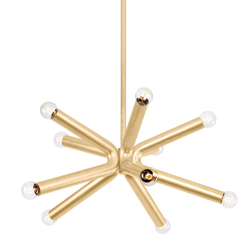 Dash Chandelier, Vintage Gold Leaf. Picture 1