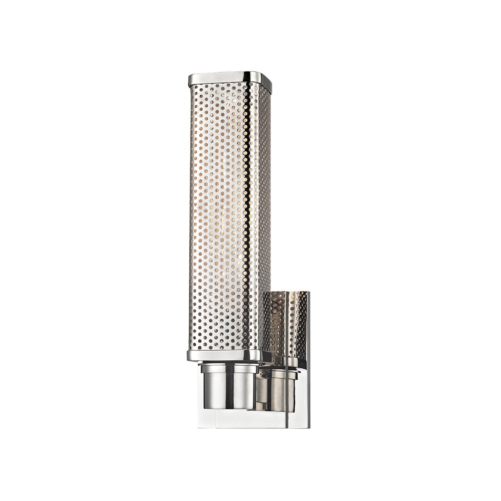 Gibbs Wall Sconce, Polished Nickel. Picture 1