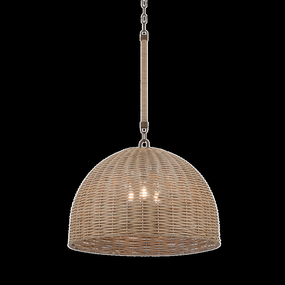 Huxley Exterior Pendant, Textured Bronze. Picture 1