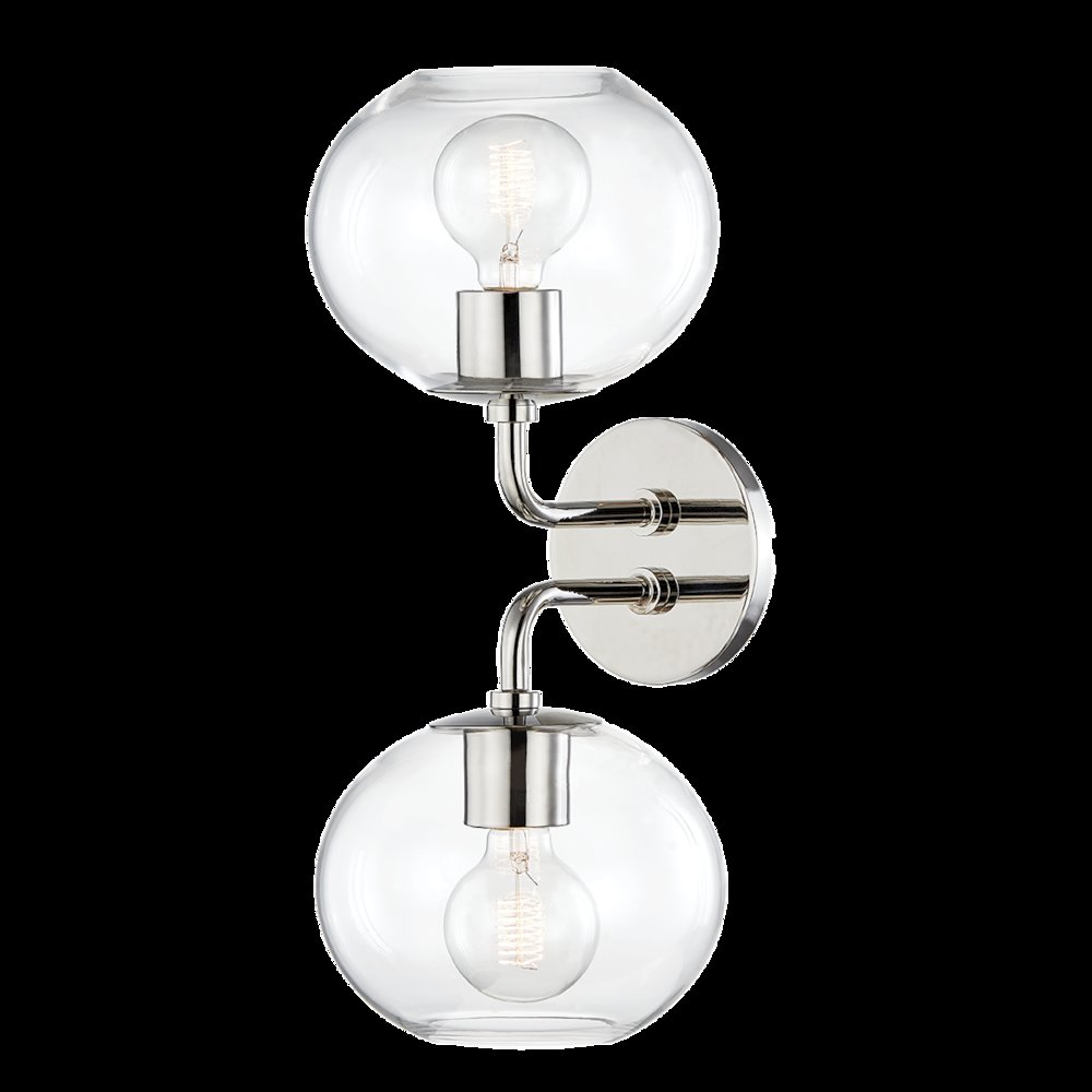 Margot Wall Sconce, Polished Nickel. Picture 1