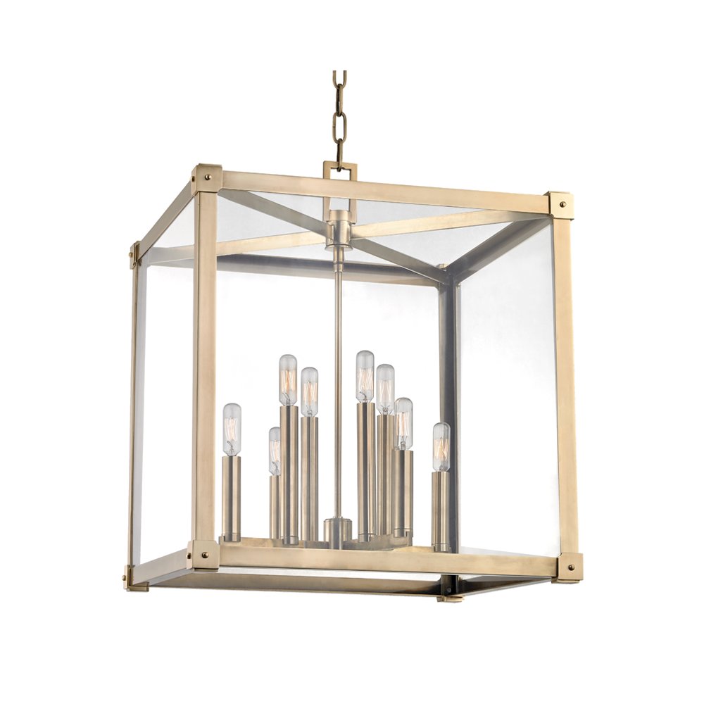 Forsyth Lantern, Aged Brass. Picture 1