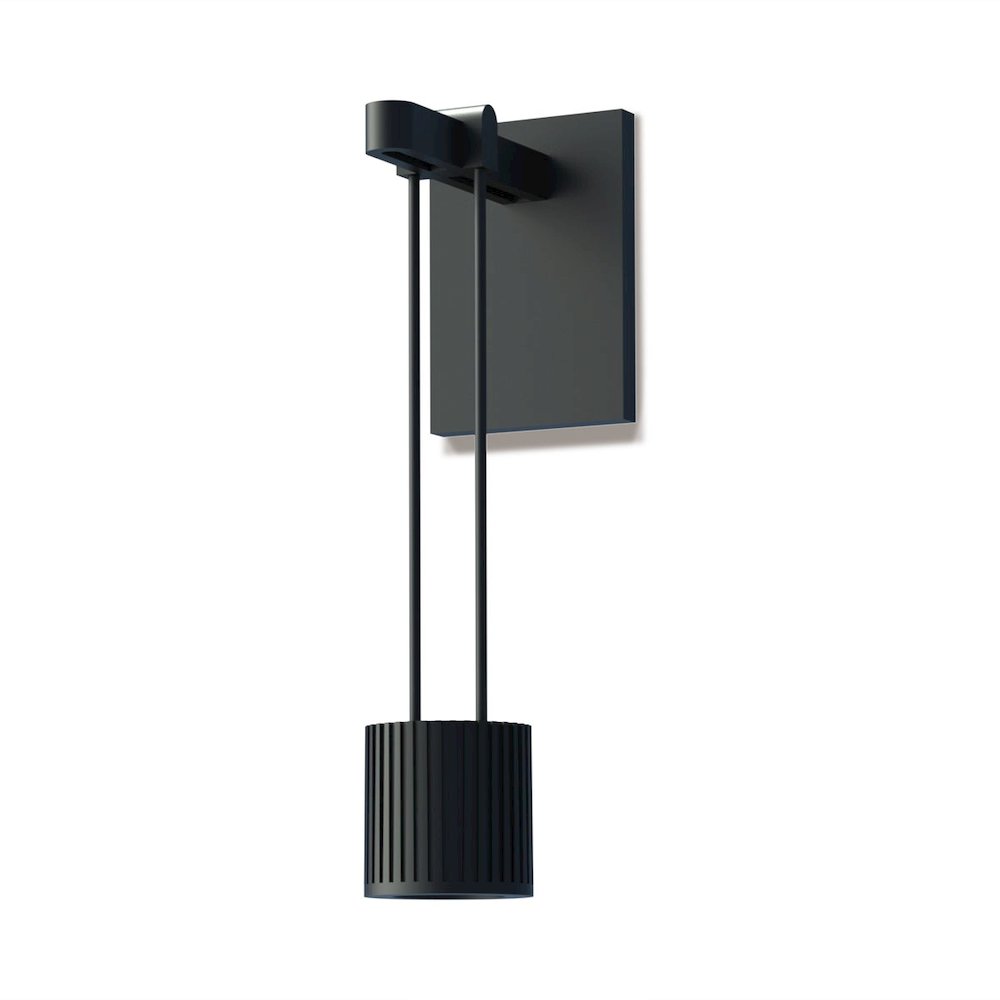 Suspenders Wall Sconce, Satin Black. Picture 1