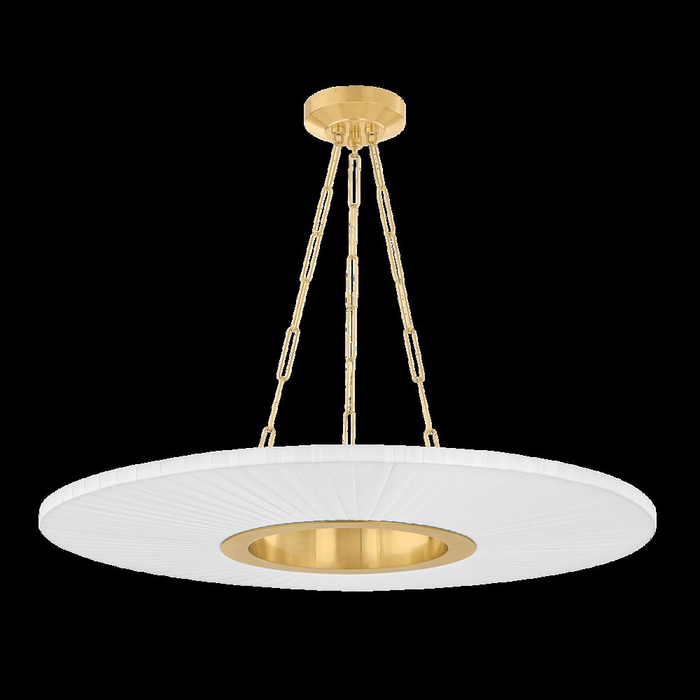 Prattsburgh Chandelier, Aged Brass. Picture 1