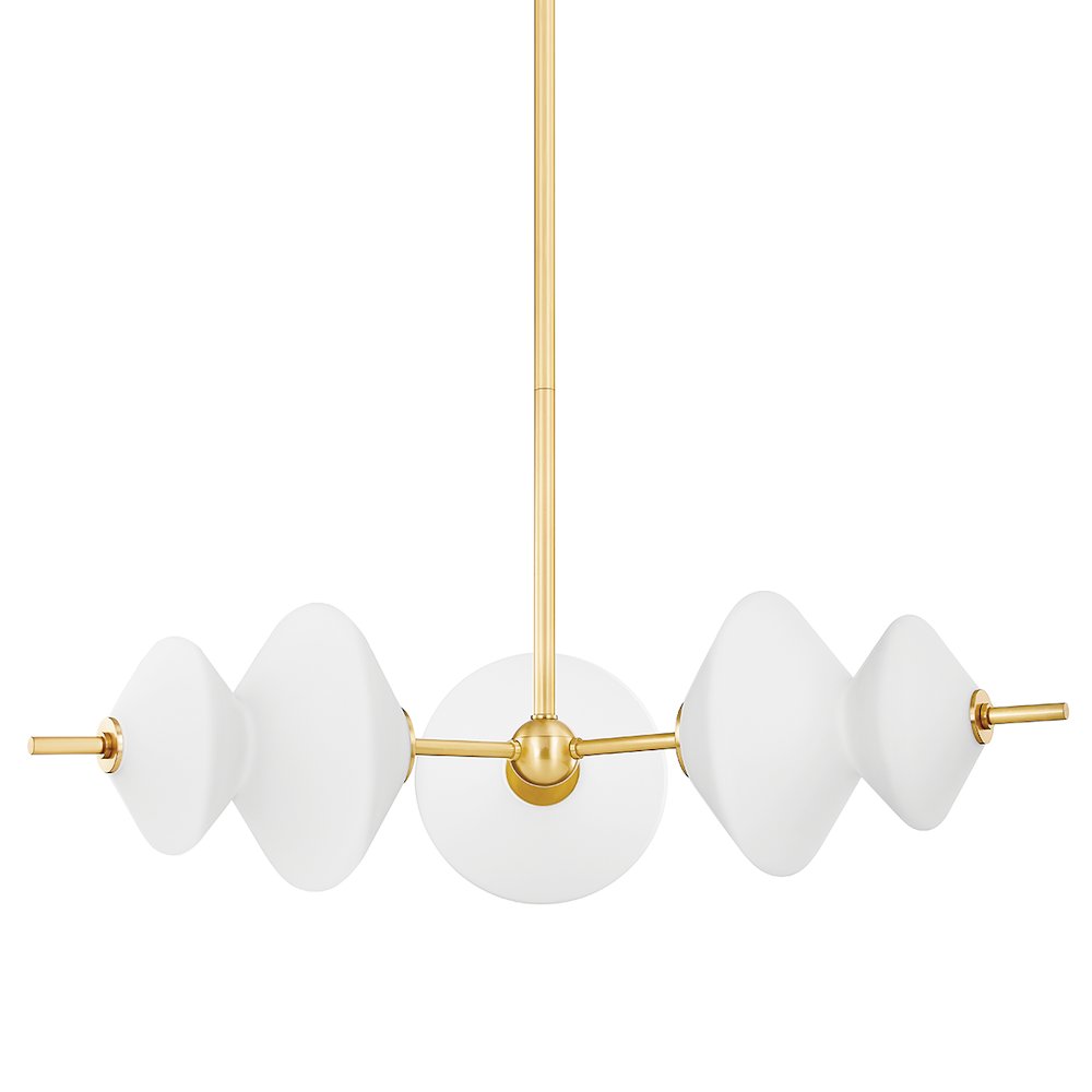 Barrow Chandelier, Aged Brass. Picture 1
