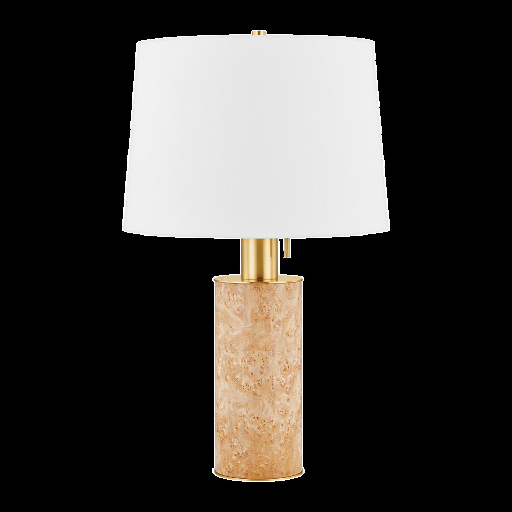 Clarissa Table Lamp, Aged Brass. Picture 1