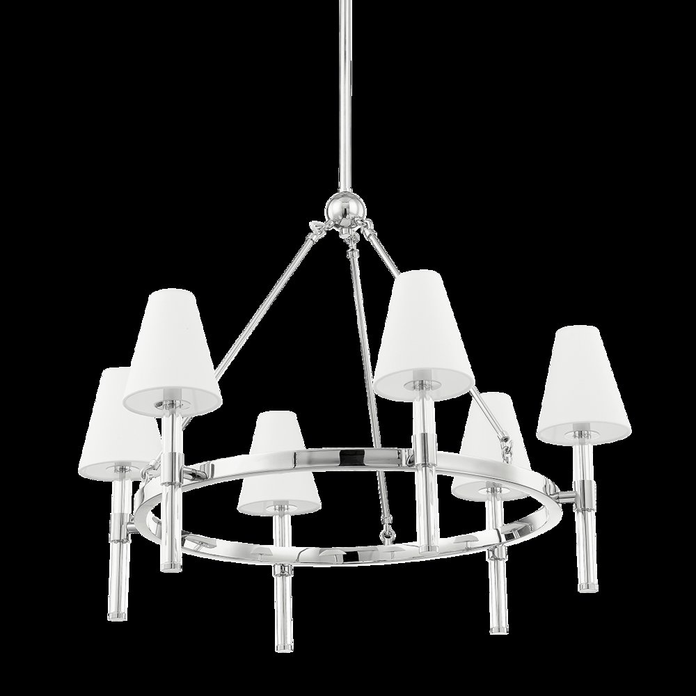 Janelle Chandelier, Polished Nickel. Picture 1