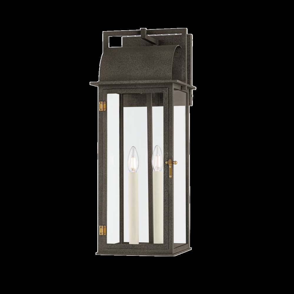 Bohen Exterior Wall Sconce, French Iron. Picture 1
