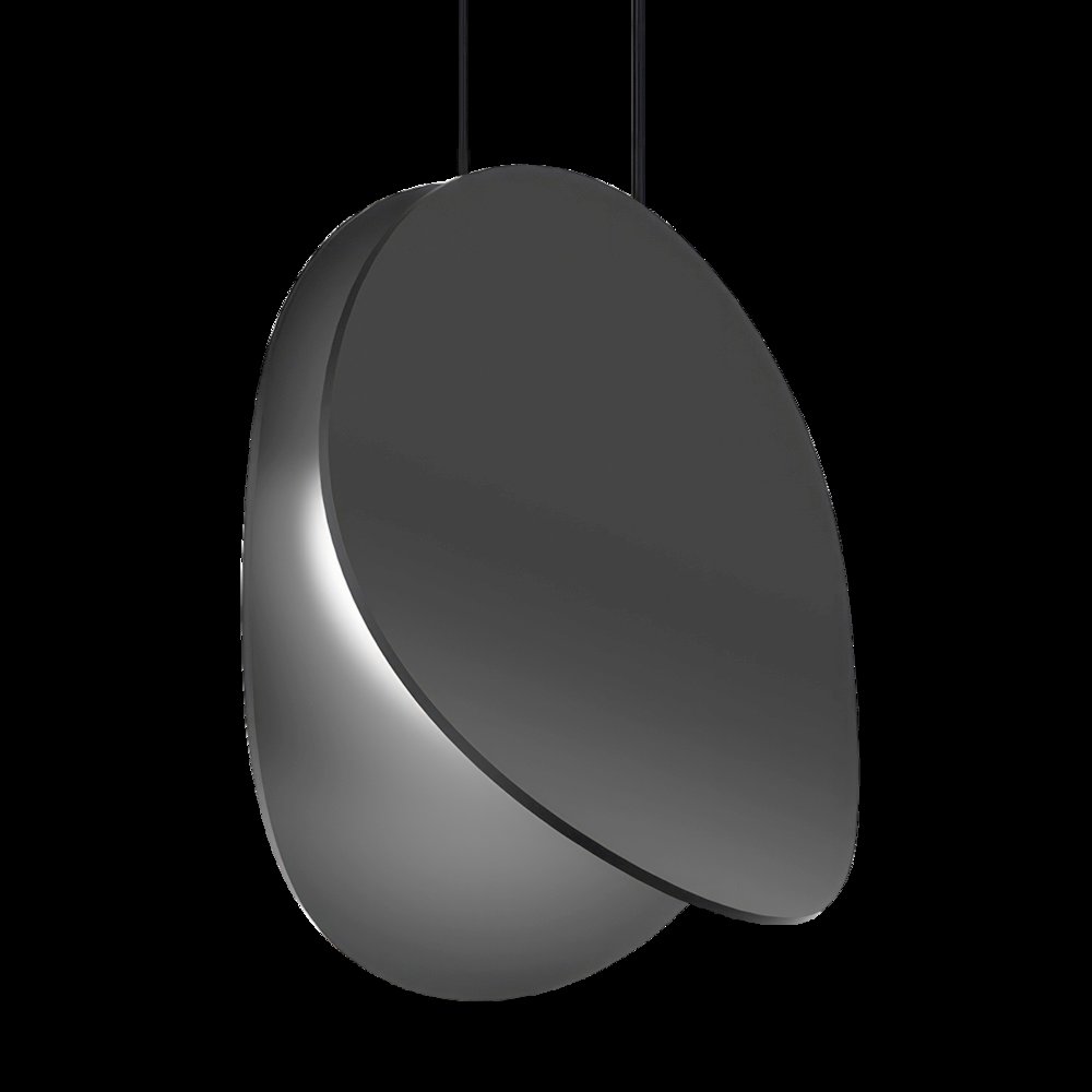 Malibu Discs Pendant, Satin Black. Picture 1