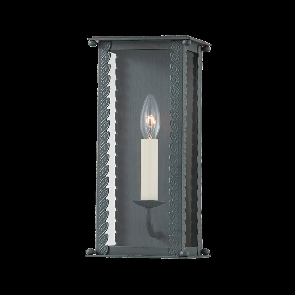 Zuma Exterior Wall Sconce, Verdigris. Picture 1