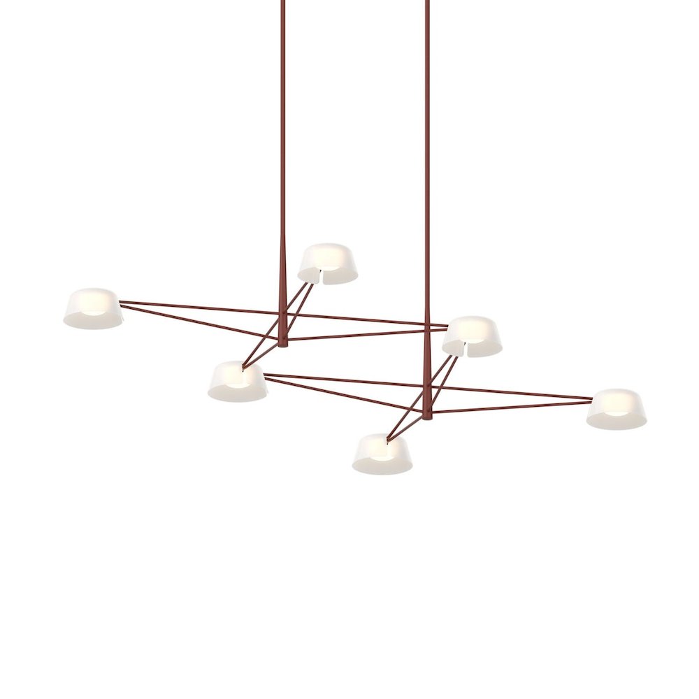 Ray Chandelier, Oxide Red. Picture 1