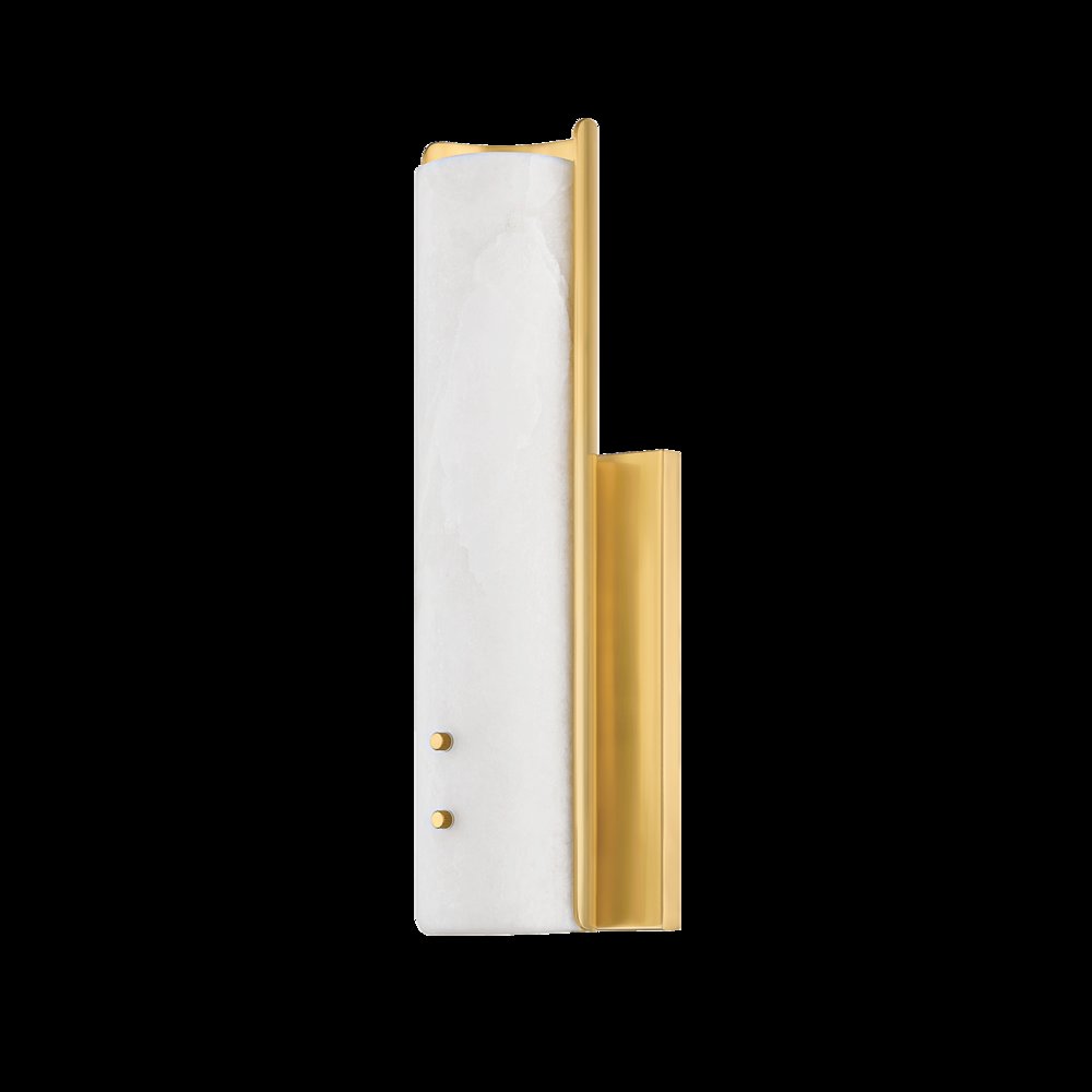 Lucio Wall Sconce, Aged Brass. Picture 1