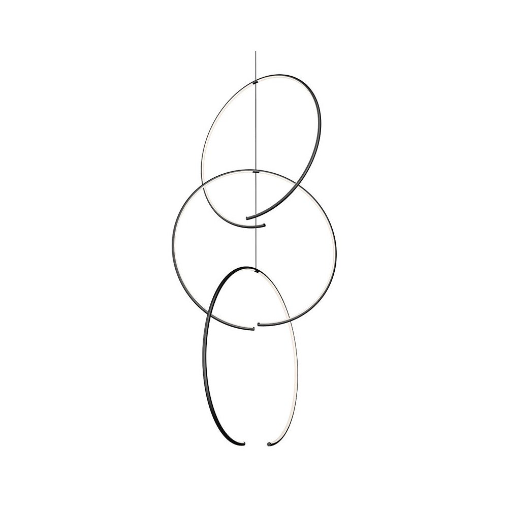 Torc Pendant, Satin Black. Picture 1