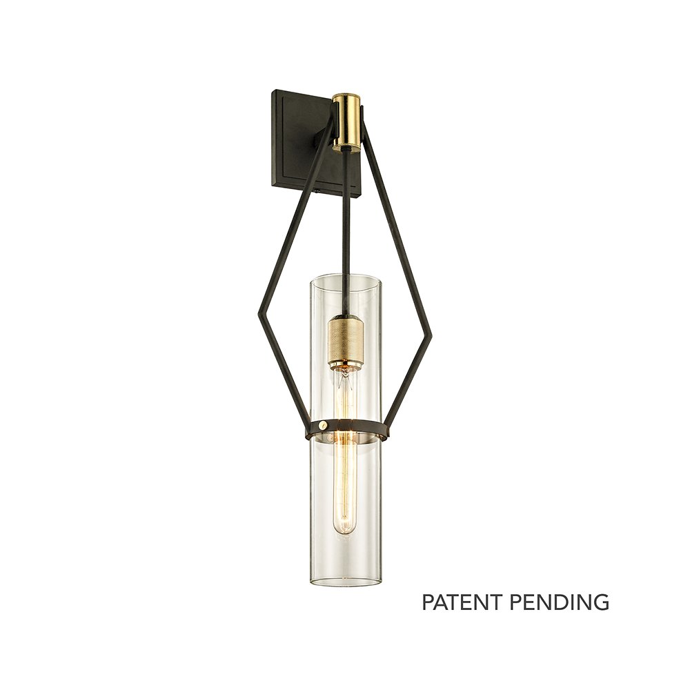 Raef Wall Sconce, Textured Bronze. Picture 1