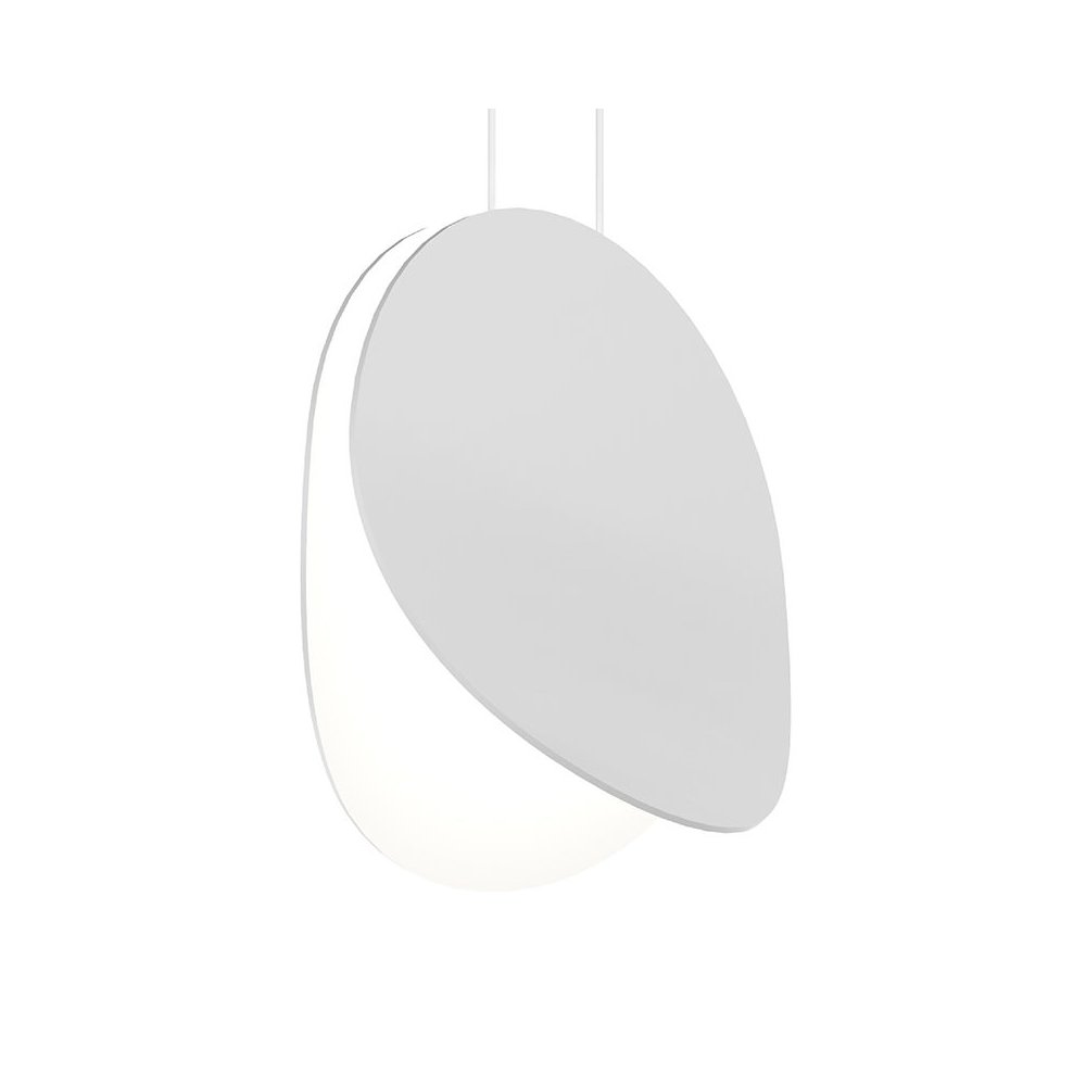 Malibu Discs Pendant, Satin White. Picture 1
