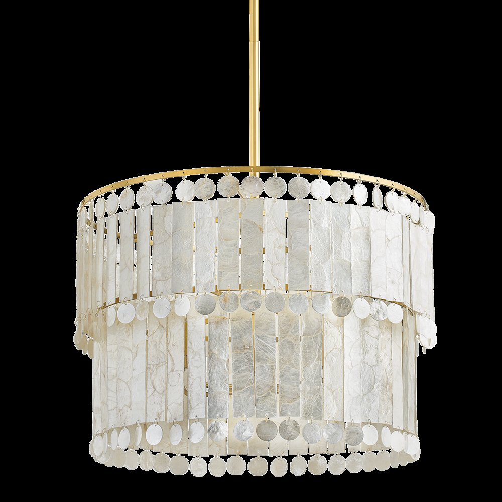 Melisa Chandelier, Aged Brass. Picture 1