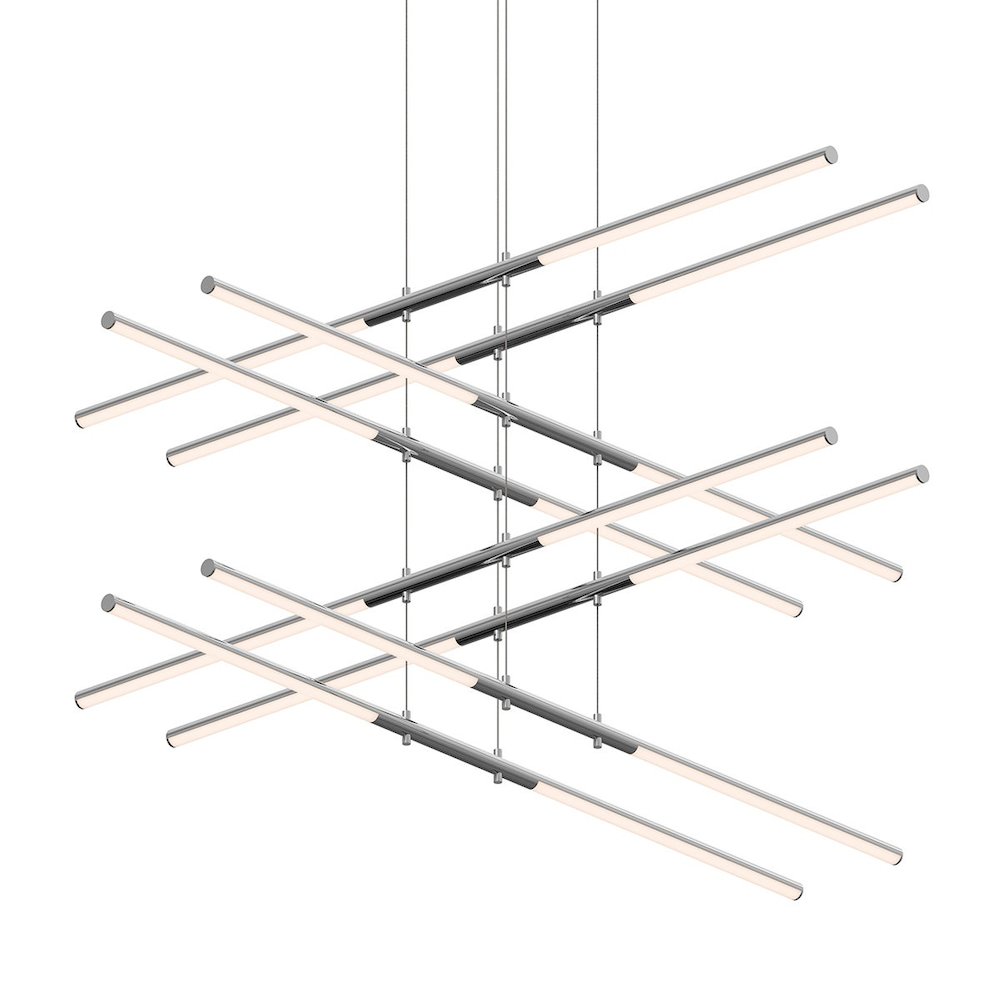 Tik-Tak Pendant, Polished Chrome. Picture 1