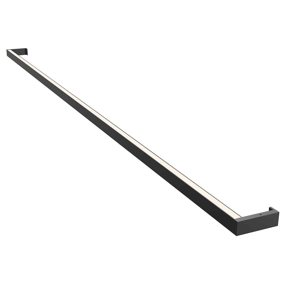 Thin-Line Wall Sconce, Satin Black. Picture 1