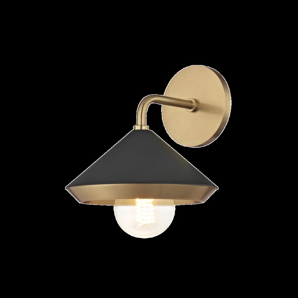 Marnie Wall Sconce, Aged Brass. Picture 1