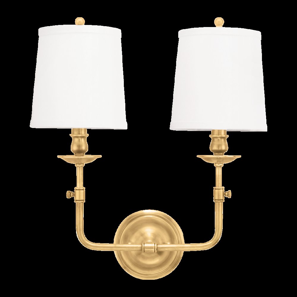 Logan Wall Sconce, Aged Brass. Picture 1