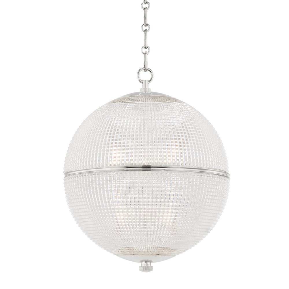 Sphere No. 3 Pendant, Polished Nickel. Picture 1