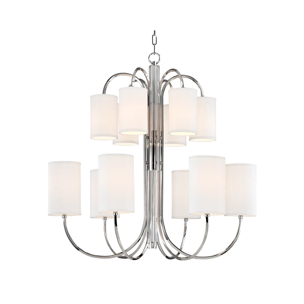 Junius Chandelier, Polished Nickel. Picture 1