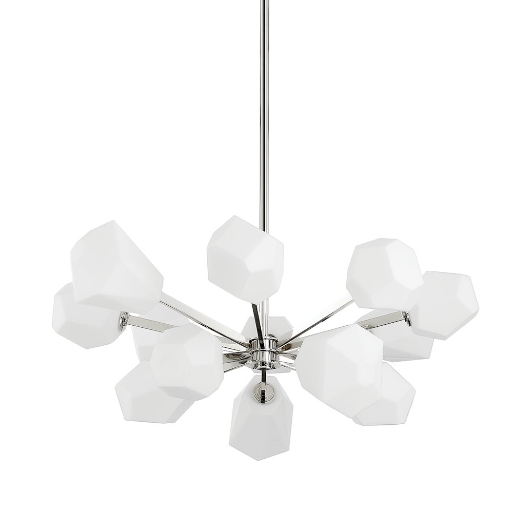 Tring Chandelier, Polished Nickel. Picture 1