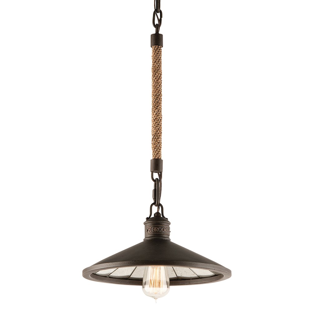 Brooklyn Pendant, Heritage Bronze. Picture 1