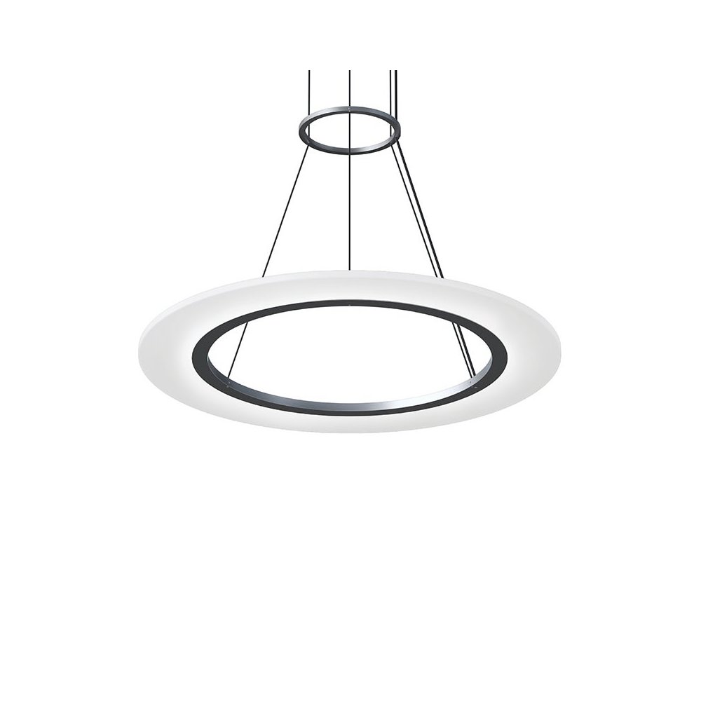 Arctic Rings Pendant, Bright Satin Aluminum. Picture 1