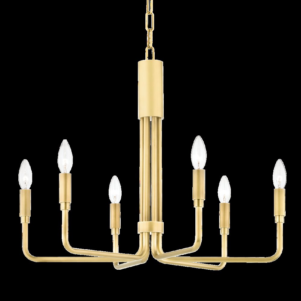 Brigitte Chandelier, Aged Brass. Picture 1