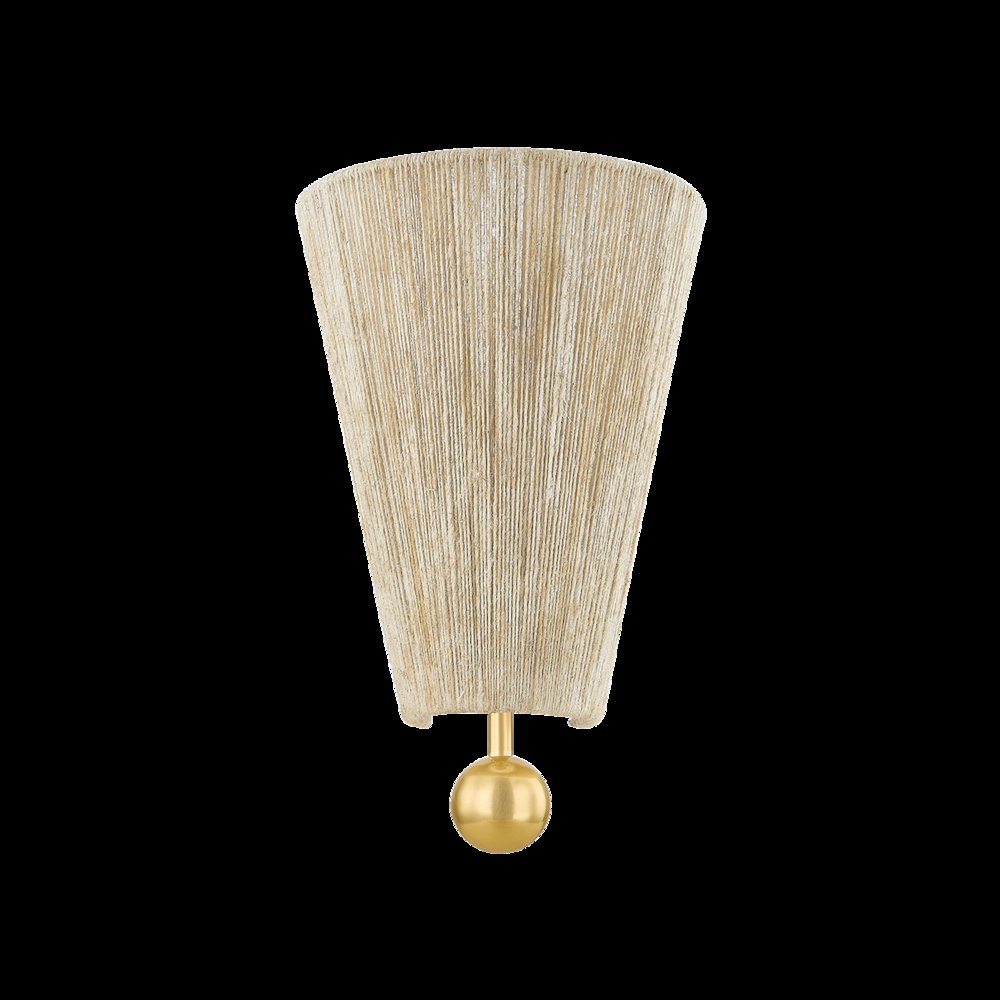 Song Wall Sconce, Aged Brass. Picture 1
