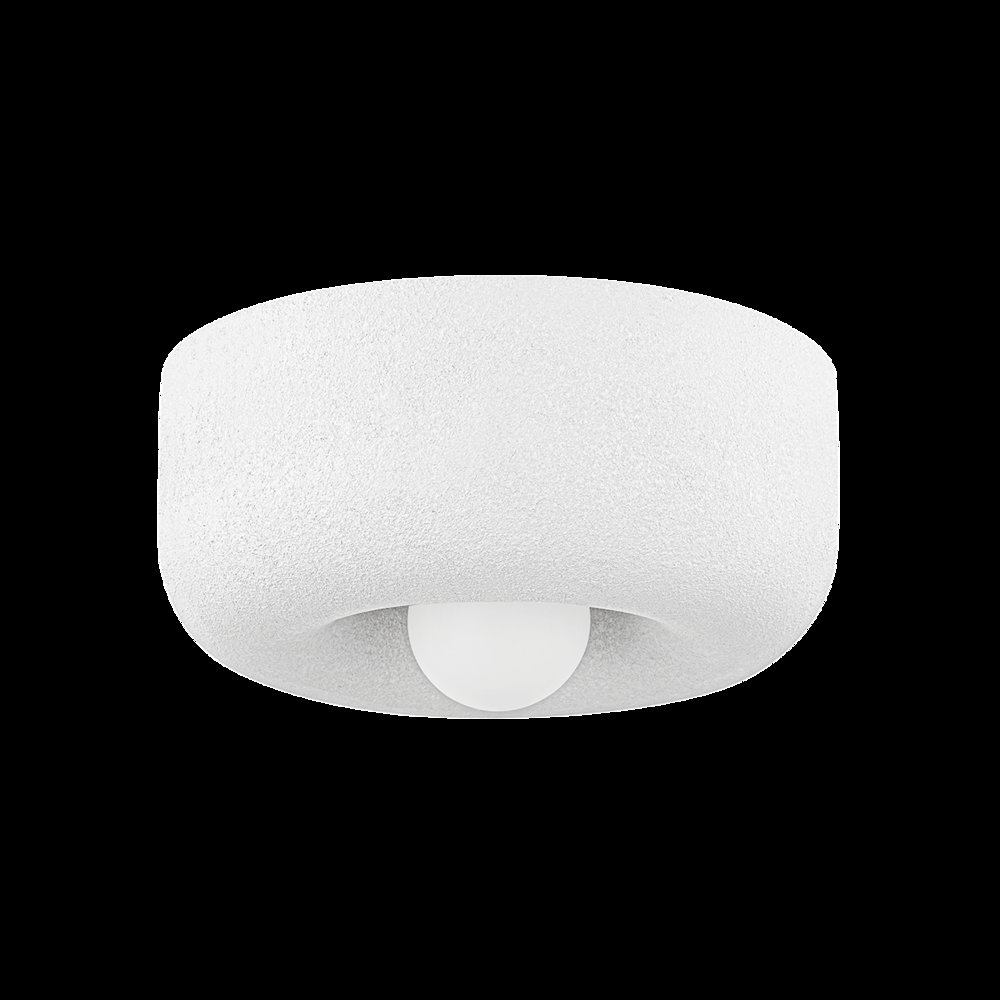 Doris Flush Mount, Aged Brass. Picture 1