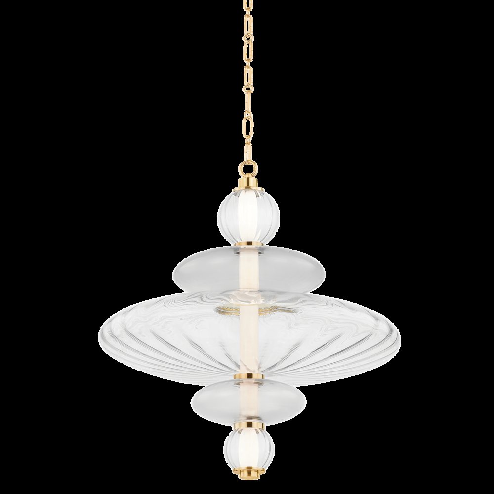 Williams Pendant, Aged Brass. Picture 1